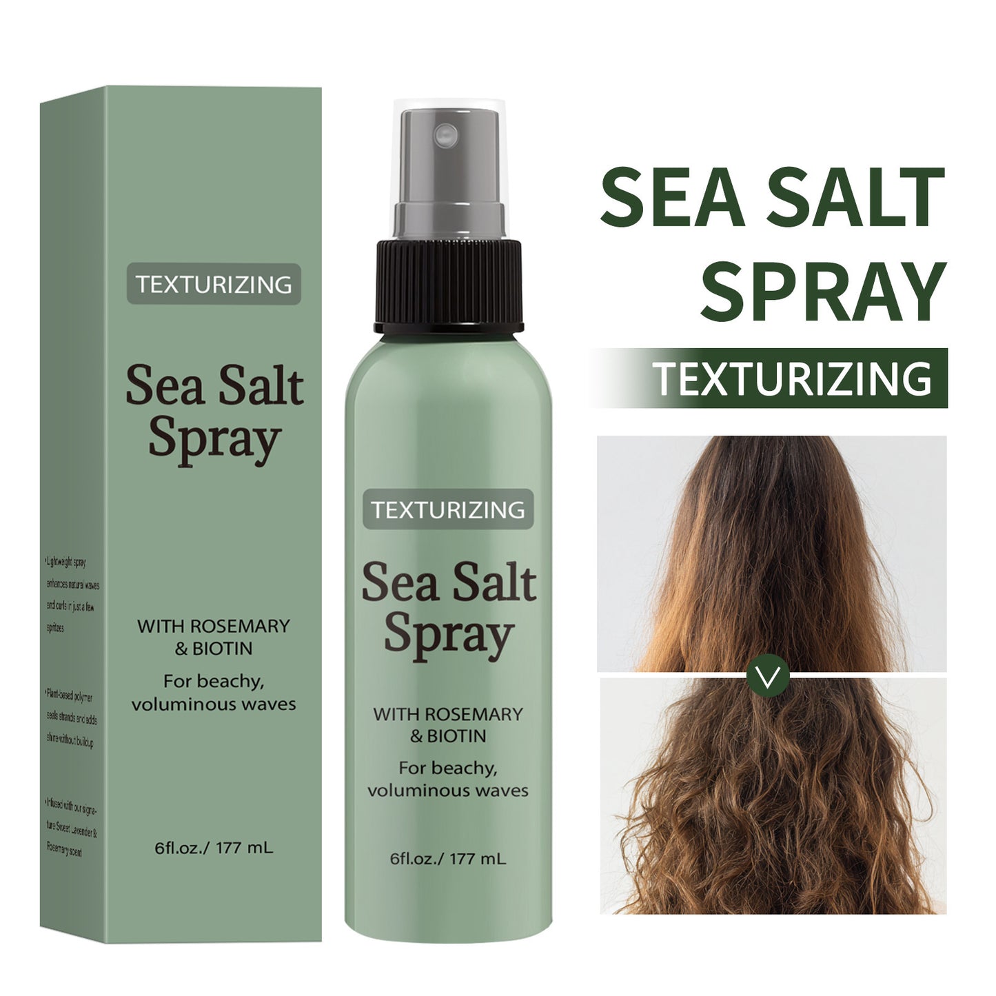 Rosemary Moisturizing Fluffy Stereotype Modeling Care Sea Salt Hair Care Spray